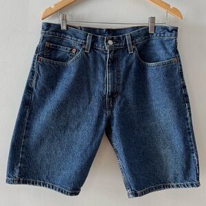 Levi's 505 Jean Shorts Jorts, 34 waist, medium wash, hipster, dad, denim, retro